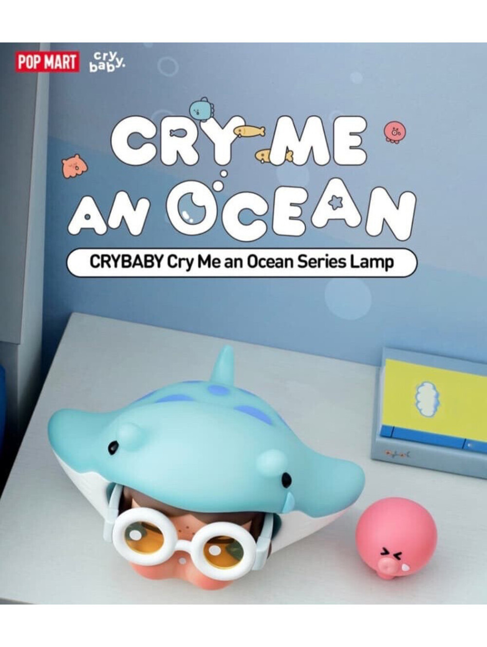 Brand New Crybaby Cry Me An Ocean Series -Manta Ray & Octopus- Lamp New SEALED